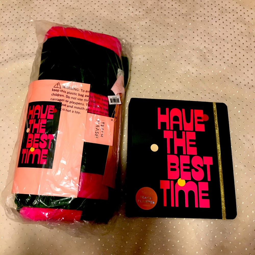 Ban.do set: NWT beach towel and planner (not used)